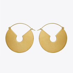 Laconic Matte Gold Dangle Earrings