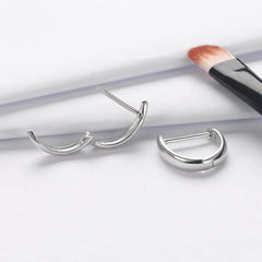 Women's Simple Style Silver Hoop Earrings