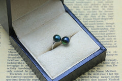 Engagement 925 Silver Ring for Women with Natural Pearl