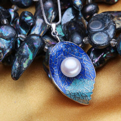 Colorful 925 Silver Pearls Women's Jewelry 4 pcs Set