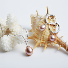 Elegant Pearl Women's Jewelry Set