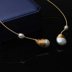 Women's Adjustable Pearls Choker