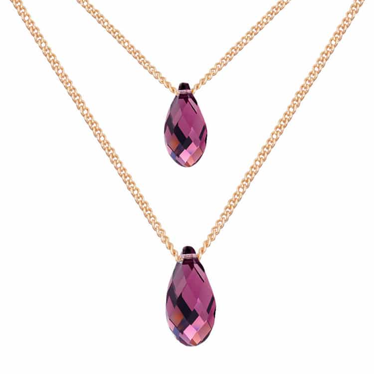 Women's Waterdrop Crystal Necklace
