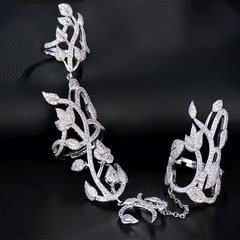 Women's Unique Two-Fingers Ring