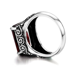 Engraved Real 925 Sterling Silver Ring