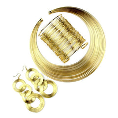 Multilayer Metal Wire Jewelry Set