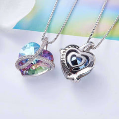 Embellished with Swarovski Crystals Heart Pendant Necklace