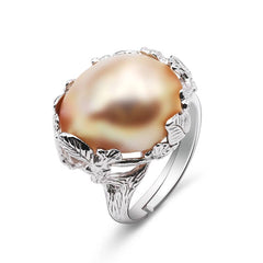 Beautiful 925 Silver Pearl Ring for Women