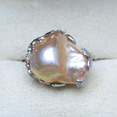 Beautiful 925 Silver Pearl Ring for Women