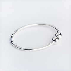 Women's Silver Minimalist Bangle