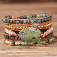 Genuine Leather Wrap Bracelet for Women
