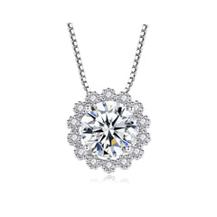 1ct Moissanite Pendant Necklace for Women