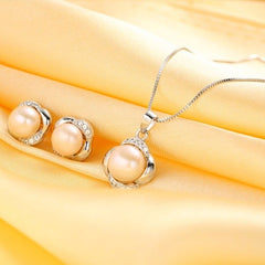 Exquisite Elegant Pearl Women's Jewelry Set