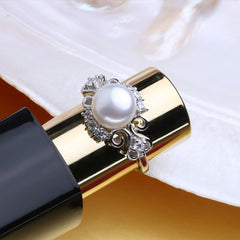 925 Silver Natural Pearls Women's Jewelry 4 pcs Set