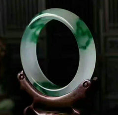 Fusion Natural Jade Bangle Bracelet