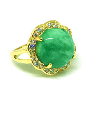 Natural Green Jade Ring
