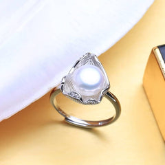 Big 925 Silver Pearls Women's Jewelry 4 pcs Set