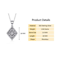 Sterling Silver Spider Webs Classic Pendant Necklace