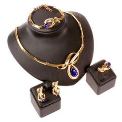 Elegant Knot Shaped Sparkling Women's Jewelry Set