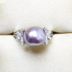 Elegant Natural Pearl Ring for Women