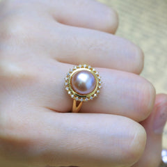 Artistic 925 Sterling Silver Ring for Women with Pearl