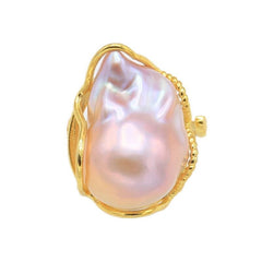 Bohemian Adjustable Pearl Ring for Women
