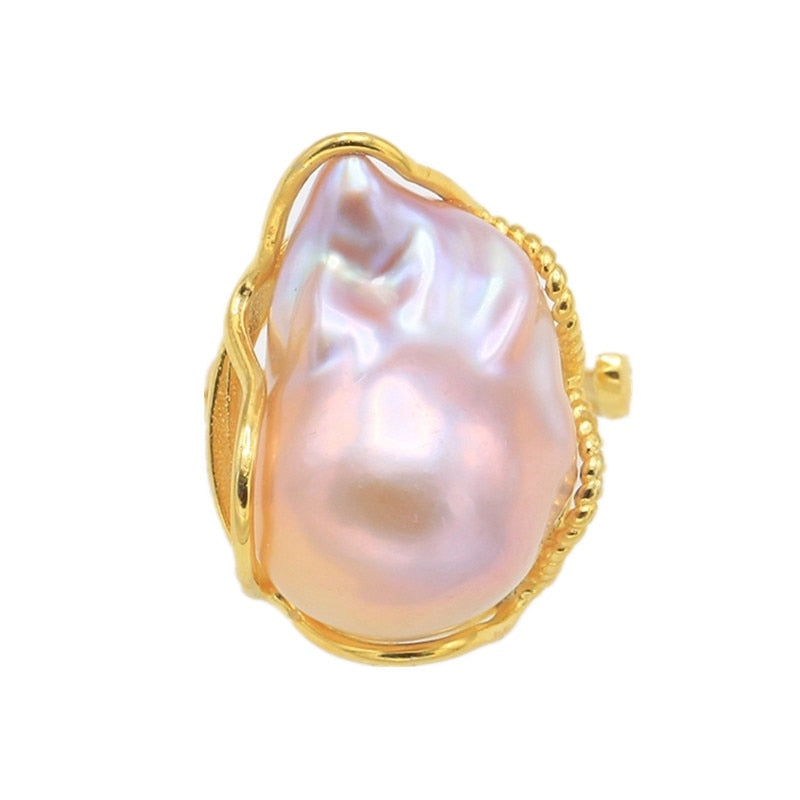 Bohemian Adjustable Pearl Ring for Women