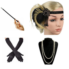 Great Gatsby Costume Accessories 4 Pcs Set