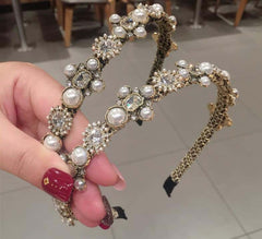 Luxury Vintage Baroque Rhinestone Headband
