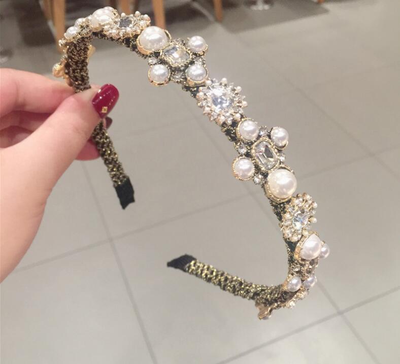 Luxury Vintage Baroque Rhinestone Headband