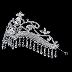 Women's Crystal Tassel Tiara