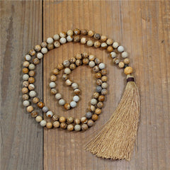 Handmade Natural Stone Beaded Necklace