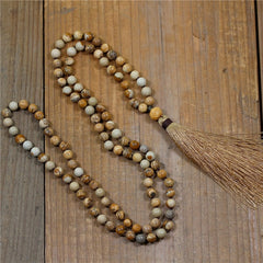 Handmade Natural Stone Beaded Necklace