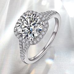 3 Carats Real Moissanite Ring