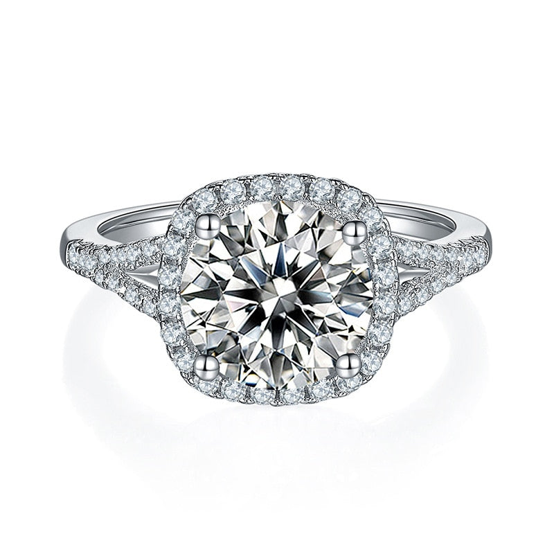 3 Carats Real Moissanite Ring