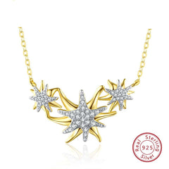 Zircon Sea Starfish Design Women's Statement Necklace