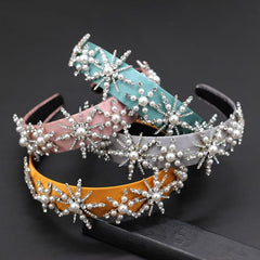Women's Star Patterned Rhinestone Headband