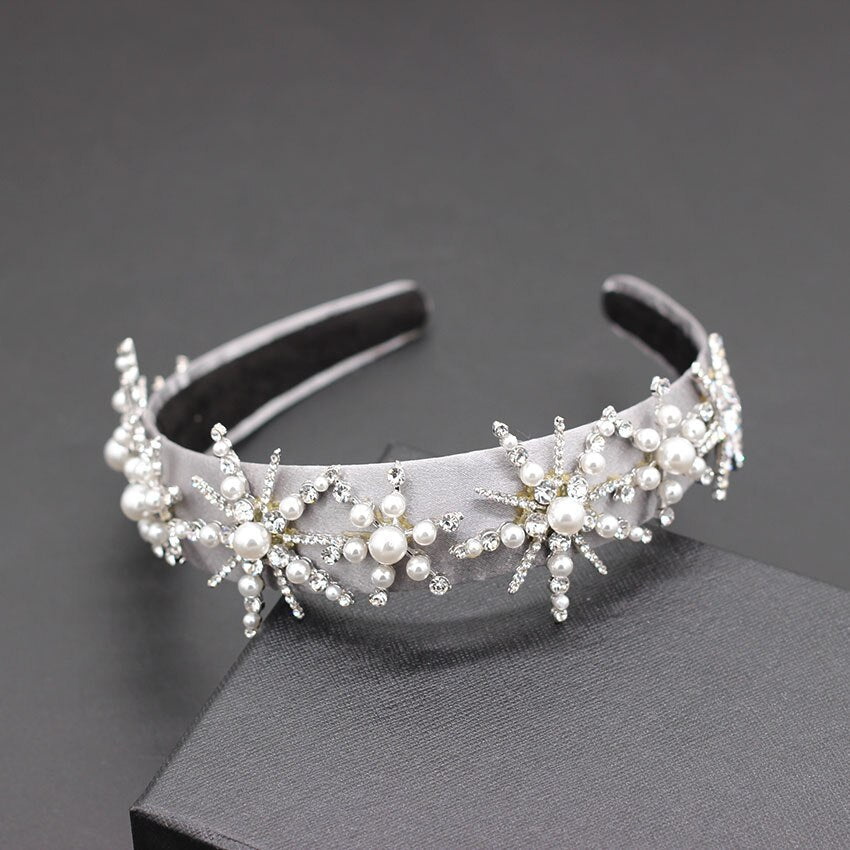 Women's Star Patterned Rhinestone Headband