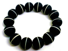 Feng Shui Style Deep Green Jade Bracelet