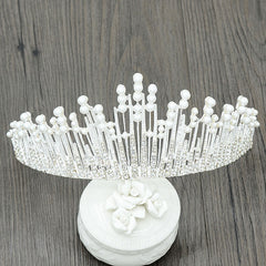 Luxury Pearls / Crystal Hair Tiara for Women