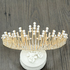 Luxury Pearls / Crystal Hair Tiara for Women