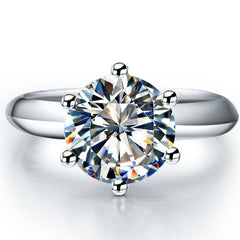 3 Carat Moissanite Engagement Ring