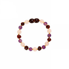 Amber Bracelet And Necklace Set For Girls