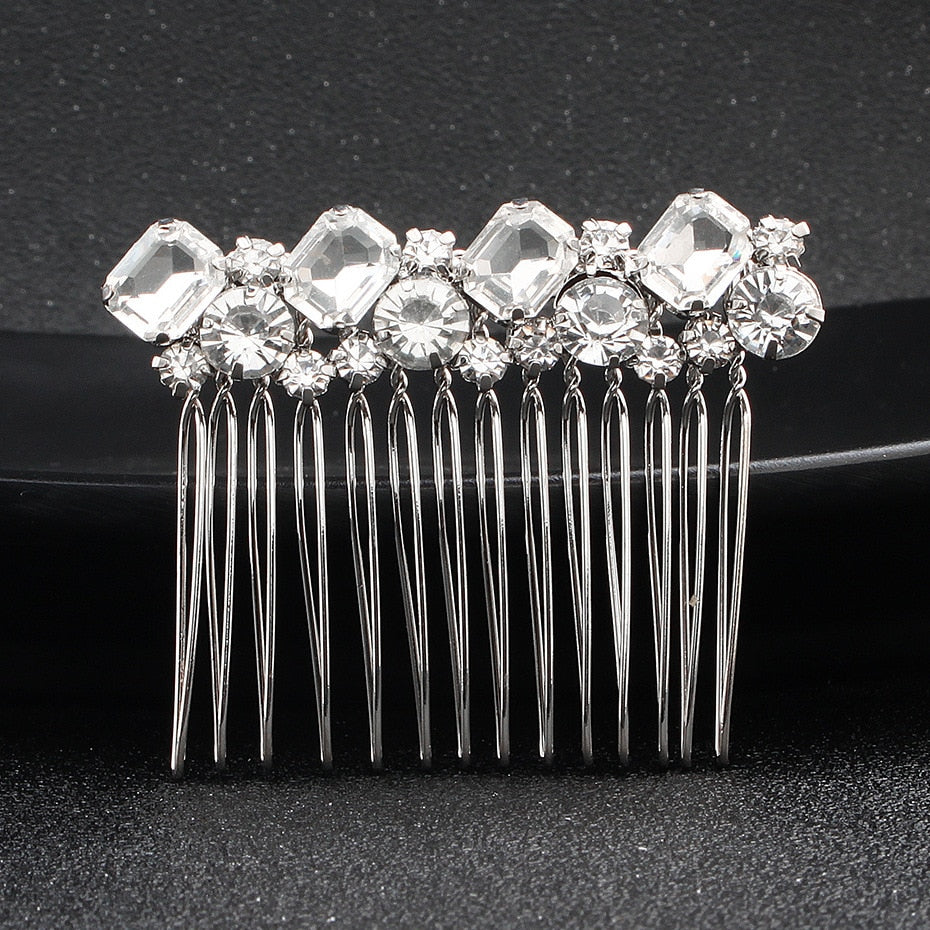 Fashionable Glass Stones Bridal Headwear