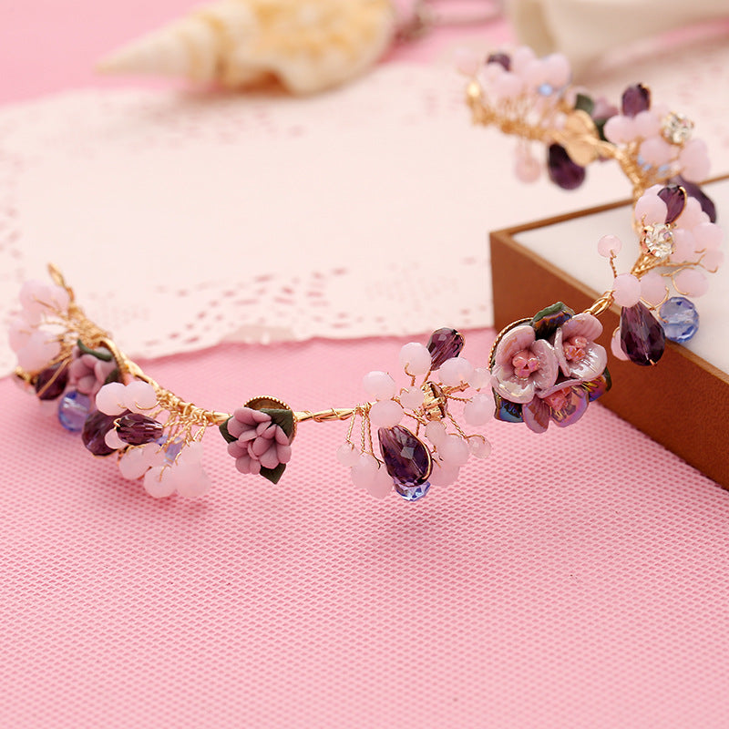 Women's Handmade Floral Tiara