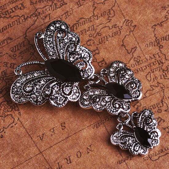 Women's Vintage Style Butterflies Brooch