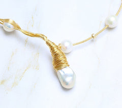 Bohemian Pearls Choker for Women