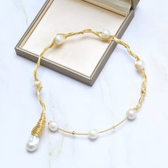 Bohemian Pearls Choker for Women