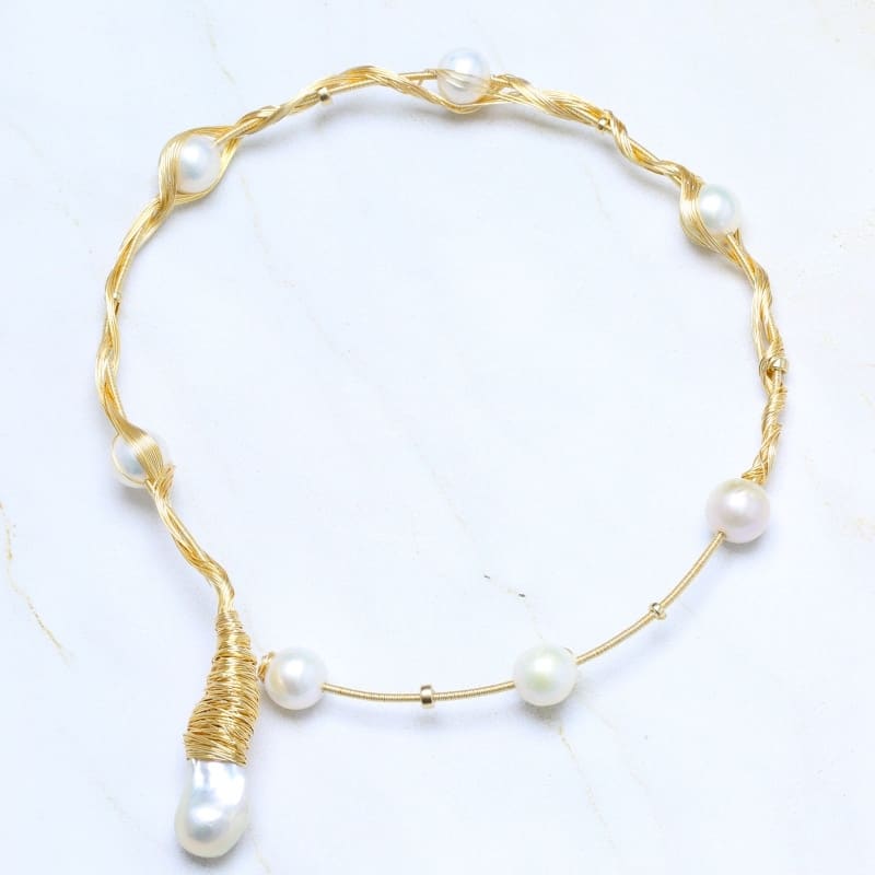 Bohemian Pearls Choker for Women
