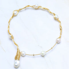 Bohemian Pearls Choker for Women